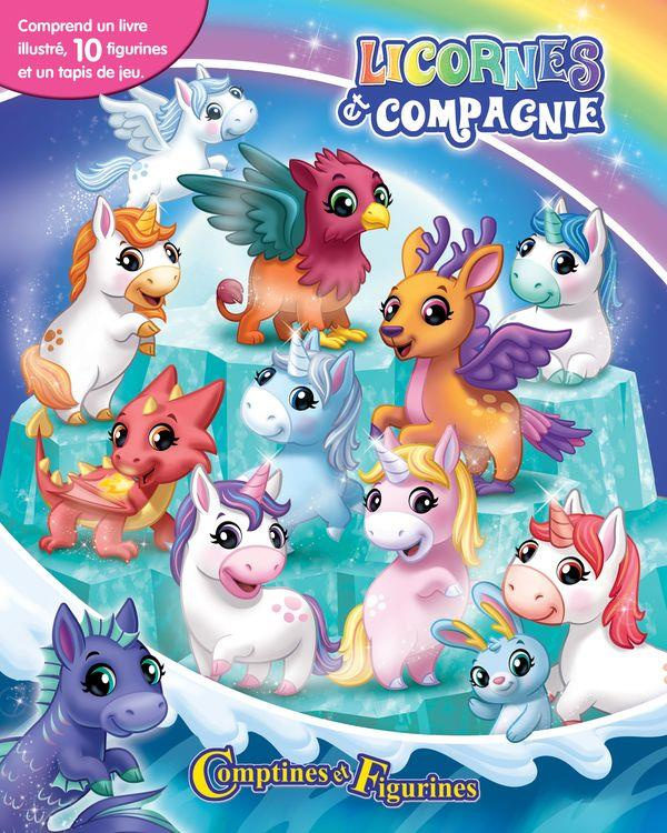 faucher-lajoie-karine-licornes-et-compagnie-coffret-avec-un-livre-illustre-10-figurines-et-un-tapis-de-jeu_0