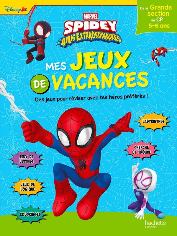 hachette-education-disney-spidey-et-ses-amis-extraordinaires-de-la-grande-section-au-cp-mes-jeux-de-vacances-2025_0