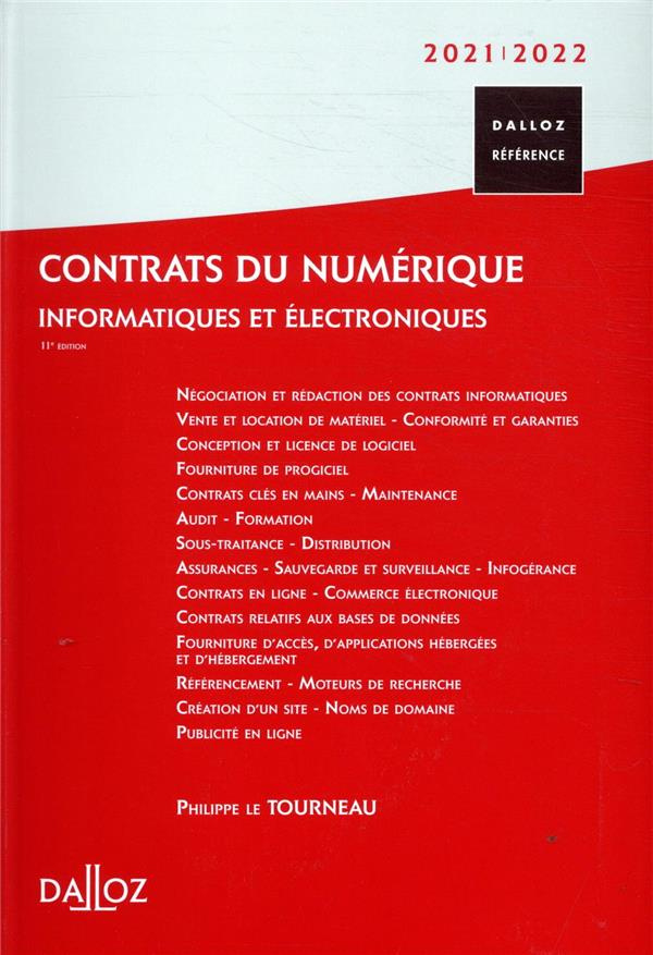 le-tourneau-philippe-contrats-du-numerique-informatiques-et-electroniques-edition-2021-2022_0