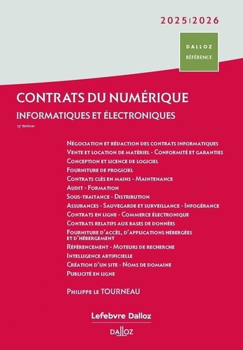 le-tourneau-philippe-contrats-du-numerique-informatiques-et-electroniques-edition-2025-2026_0