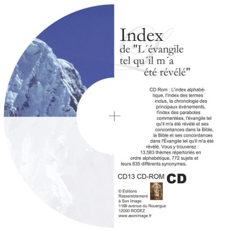 INDEX DE LŽÉVANGILE TEL QUŽIL MŽA ÉTÉ RÉVÉLÉ - LIVRE AUDIO