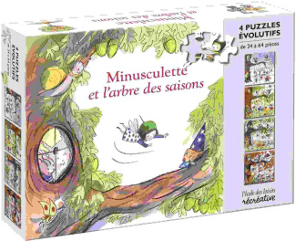 MINUSCULETTE ET L'ARBRE DES SAISONS - 4 PUZZLES EVOLUTIFS