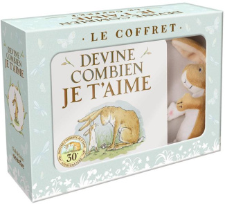 Devine combien je t'aime. Coffret avec 1 peluche