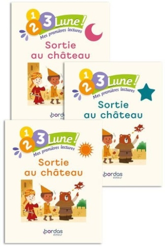 1, 2, 3, Lune!-premières lectures-Sortie au château(pack 1 album soleil 1 album étoile 1 album lune)