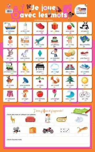 Poster je joue avec les mots à l'unité