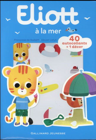 Eliott à la mer. 40 autocollants   1 décor