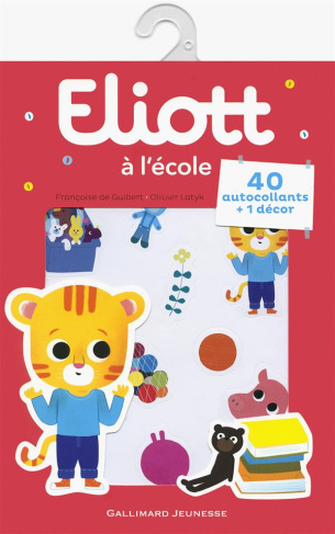 Eliott à l'école. 40 autocollants   1 décor
