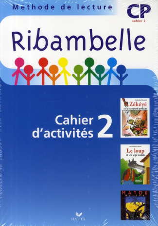 Méthode de lecture CP Ribambelle série bleue. Pack en 2 volumes : Cahier d'activités 2   livret d'en