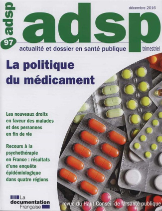ADSP N° 97, décembre 2016 : La politique du médicament