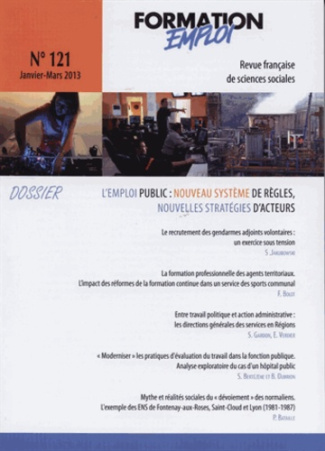 Formation Emploi N° 121 : Emplois publics en mutations