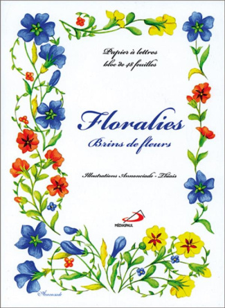 Papier a lettres floralies brins bpl14