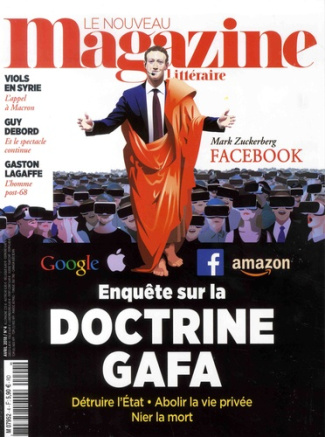 Le Nouveau Magazine Littéraire N° 4, Avril 2018 : Enquête sur la doctrine GAFA