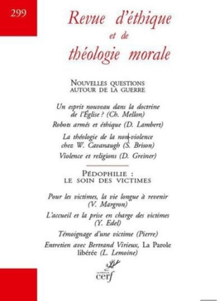 Revue d'éthique et de théologie morale N° 301, avril 2019 : Penser le péché, délirer du péché