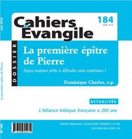 Cahiers Evangile N° 184, juin 2018 : La première épître de Pierre