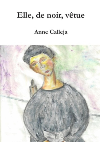 Elle, de noir, vêtue