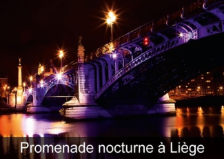 PROMENADE NOCTURNE A LIEGE LIVRE POSTER DIN A4 HORIZONTAL