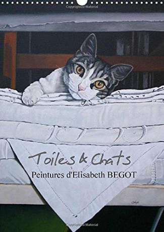 Toiles & chats. Calendrier perpétuel A3 vertical