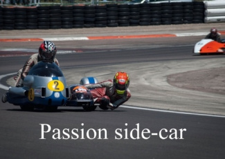 PASSION SIDE CAR LIVRE POSTER DIN A3 HORIZONTAL
