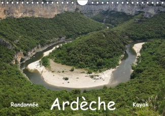 ARDECHE RANDONNEE KAYAK CALENDRIER MURAL 2018 DIN A4 HORIZON - CEVENNE ARDECHOISE CALENDRIER