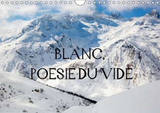 BLANC POESIE DU VIDE CALENDRIER MURAL 2018 DIN A4 HORIZONTAL - BLANC SILENCE SOLITUDE SECRET