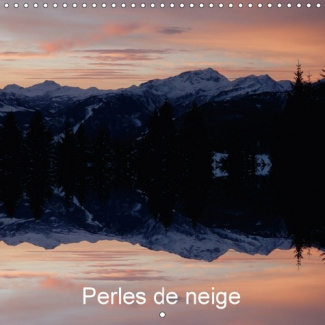 PERLES DE NEIGE CALENDRIER MURAL 2018 300 300 MM SQUARE - PAYSAGES ENNEIGES PERLES IMMAC