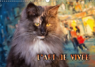 L ART DE VIVRE CALENDRIER MURAL 2018 DIN A3 HORIZONTAL - L ART DE VIVRE DES CHATS DES F