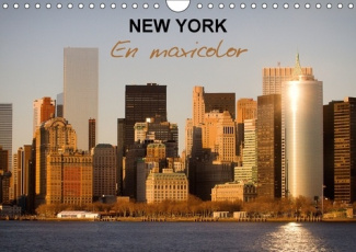 NEW YORK EN MAXICOLOR CALENDRIER MURAL 2018 DIN A4 HORIZONTA - DES VUES TRES COLOREES DE NEW