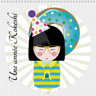 UNE ANNEE KOKESHI (CALENDRIER MURAL 2019 300 * 300 MM SQUARE) - ILLUSTRATION DE POUPEES JAPONAISES :