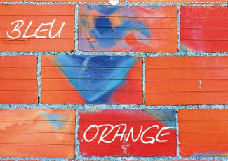 Bleu Orange (Calendrier mural 2020 DIN A3 horizontal). Deux couleurs s'opposent dans une tempête int