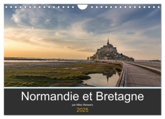 Normandie et Bretagne (Calendrier mural 2025 DIN A4 vertical), CALVENDO calendrier mensuel. Beaux en