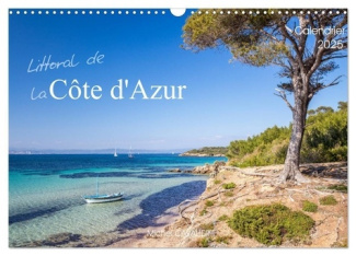 Littoral de la Côte d'Azur (Calendrier mural 2025 DIN A3 vertical), CALVENDO calendrier mensuel. Mer