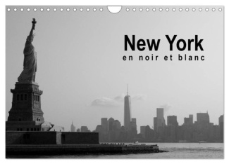 New York en noir et blanc (Calendrier mural 2025 DIN A4 vertical), CALVENDO calendrier mensuel. À la