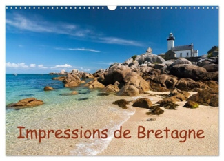 Impressions de Bretagne (Calendrier mural 2025 DIN A3 vertical), CALVENDO calendrier mensuel. La Bre