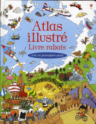 Atlas illustré. Livre rabats