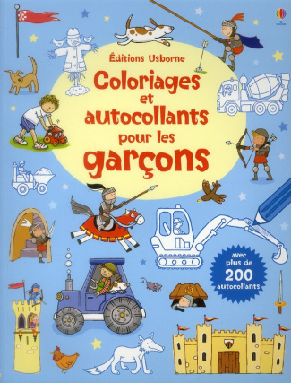 Coloriages et autocollants pour les garçons
