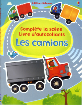 Complète la scène livre d'autocollants les camions