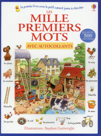 Les mille premiers mots avec autocollants