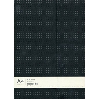 Carnet Circulo Noir sur Gris A4 Non-ligné
