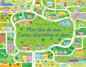 Mon bloc de jeux Cartes, labyrinthes et plans