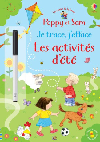 Les activités d'été Poppy et Sam. Avec un feutre effaçable