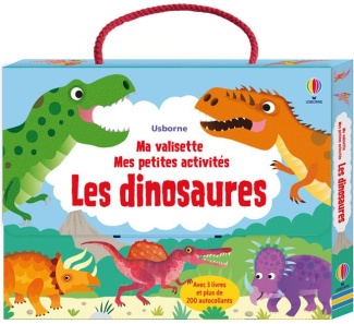 Les dinosaures. Ma valisette. Mes petites activités. Avec 3 livres et plus de 200 autocollants