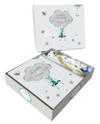 La boîte à souvenirs de mon bébé. Coffret livre   peluche