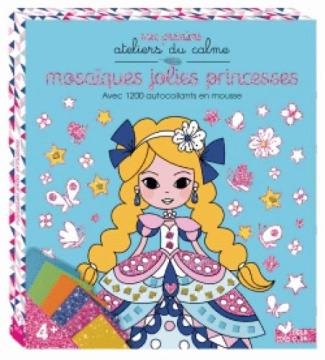 Mosaïques jolies princesses. Avec 1200 autocollants en mousse