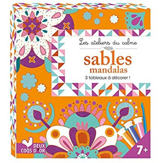 Sables mandalas. 3 tableaux à décorer !