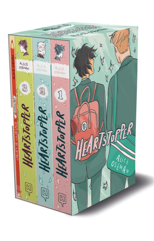 Coffret Heartstopper   coloriage offert. Les trois premiers tomes de la série de romans graphiques  