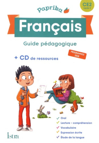 Français CE2 Cycle 2 Paprika. Guide pédagogique, Edition 2019, avec 1 CD-ROM
