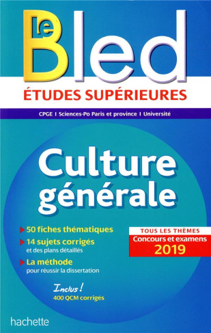 Culture générale. Edition 2019