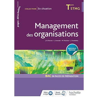 Management des organisations Tle STMG. Livre de l'élève, Edition 2018