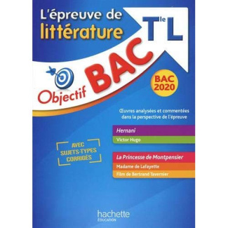 L'épreuve de littérature Tle L. Edition 2020