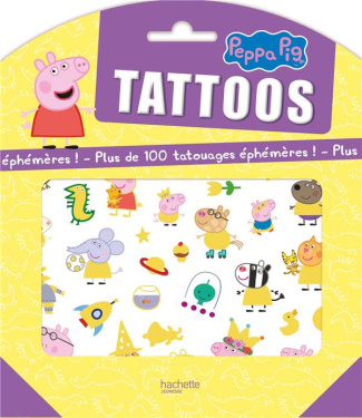 Tattoos Peppa Pig. Plus de 100 tatouages éphémères !